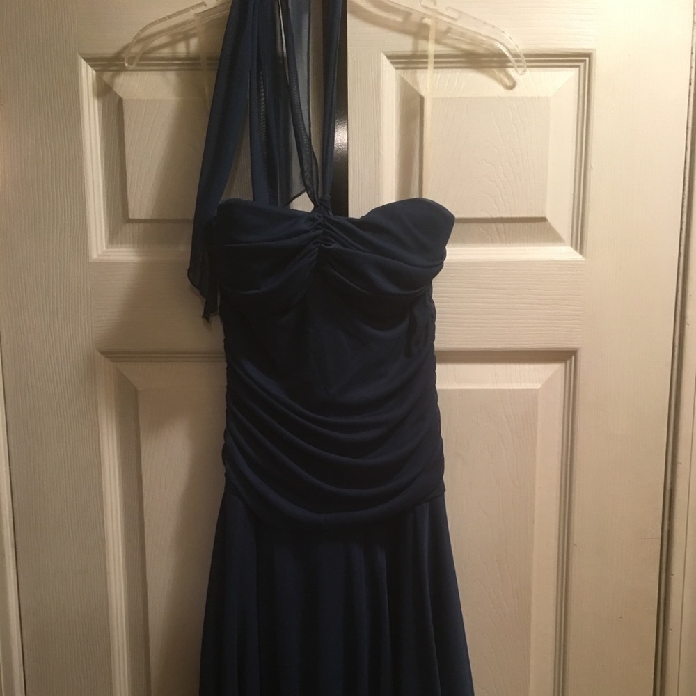 Teal chiffon Dress